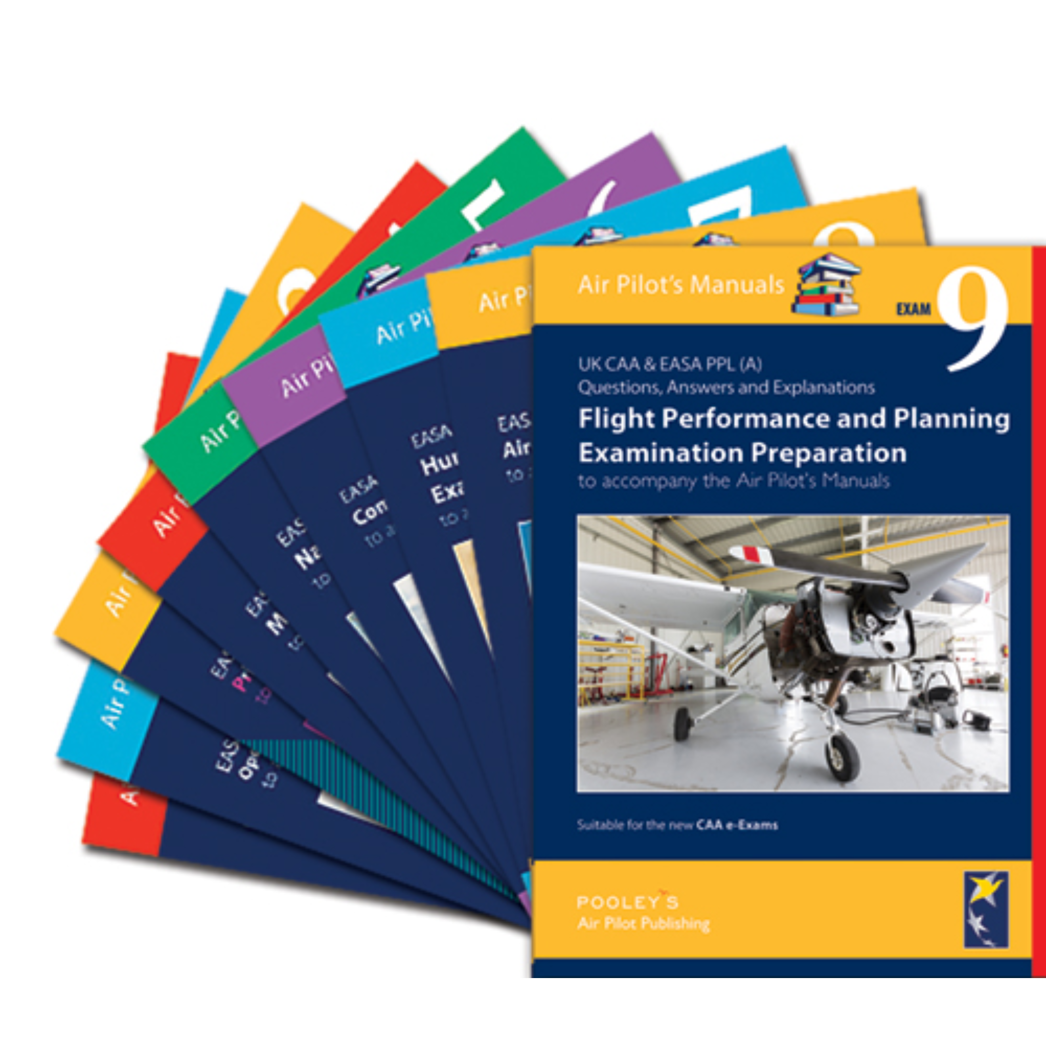 Air Pilot's Manual Q&A Examination Preparation Books 1-9 for PPL (A)